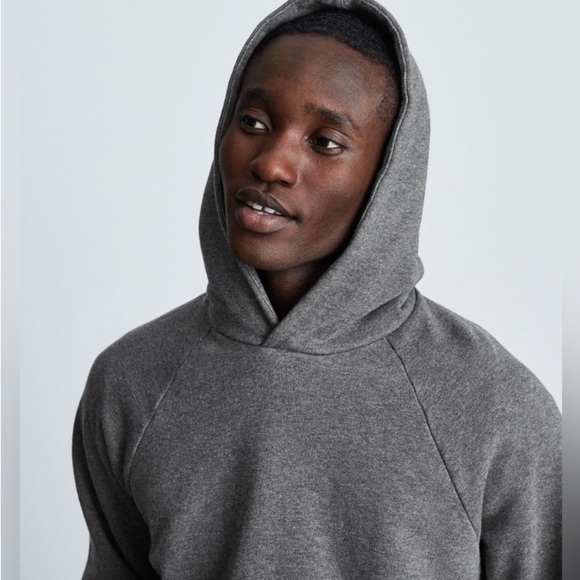 EVERLANE The Track Hoodie Heather Gray NWT - Picture 2 of 11